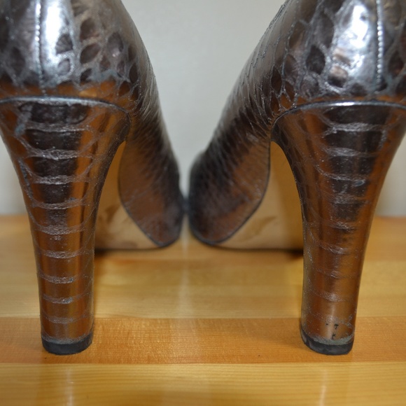 Franco Sarto silver python platform pumps - Picture 4 of 6